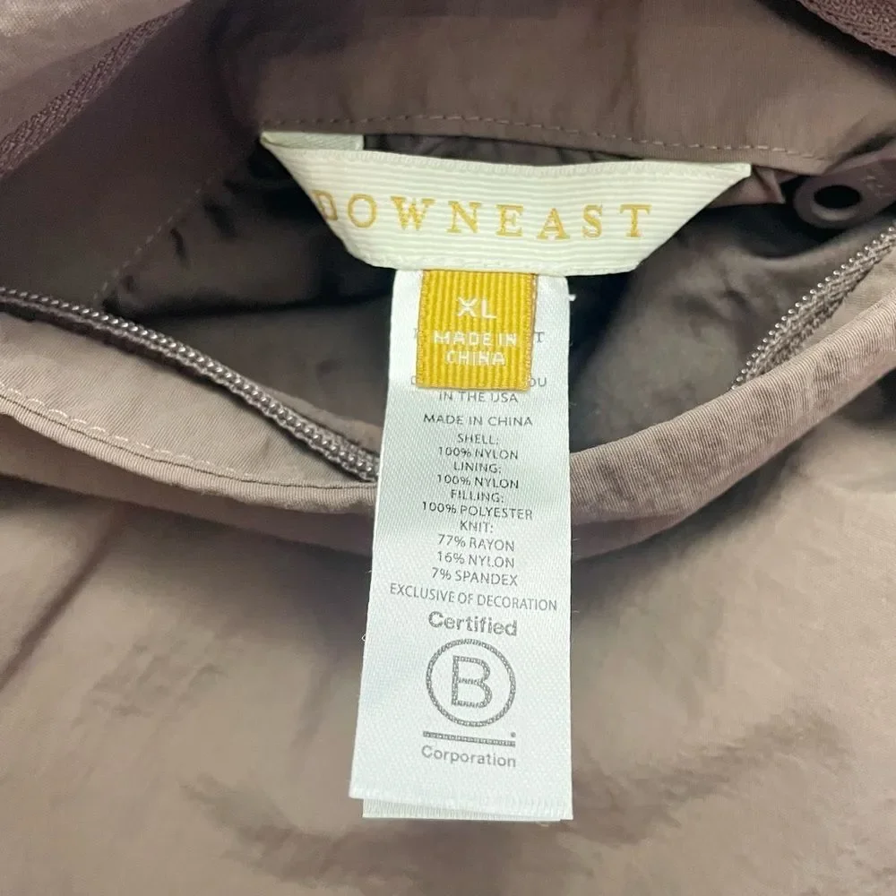 DownEast Reversible Bomber Jacket in Dusty Mauve Women’s Size XL Extra Large - Picture 6 of 10